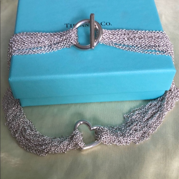Tiffany & Co 925 10 Strand Neclace & Bracelet - Picture 4 of 6